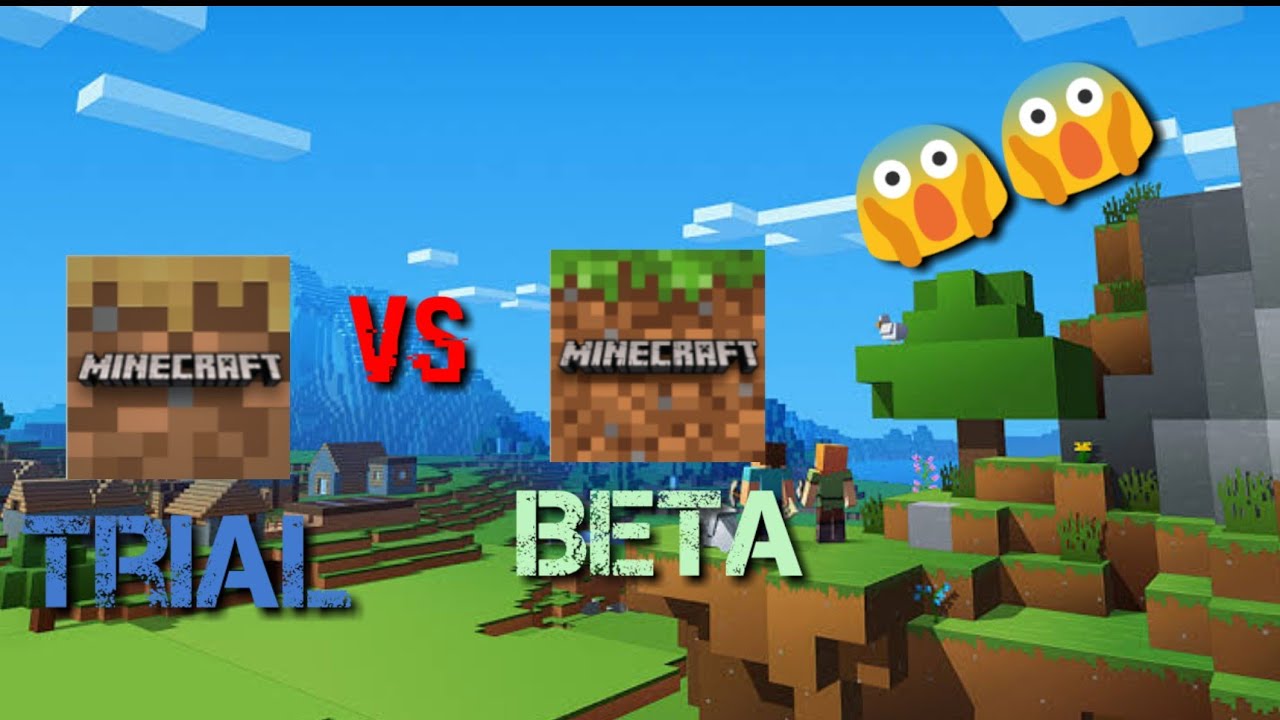 Minecraft Trial!! vs Minecraft Beta Version!!