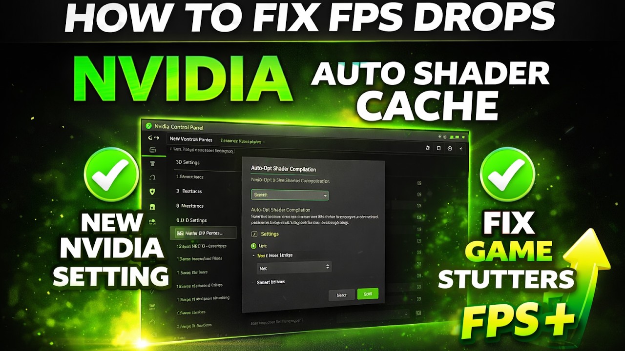 How to Fix FPS Drops❗Nvidia's NEW Auto Shader Compilation❗