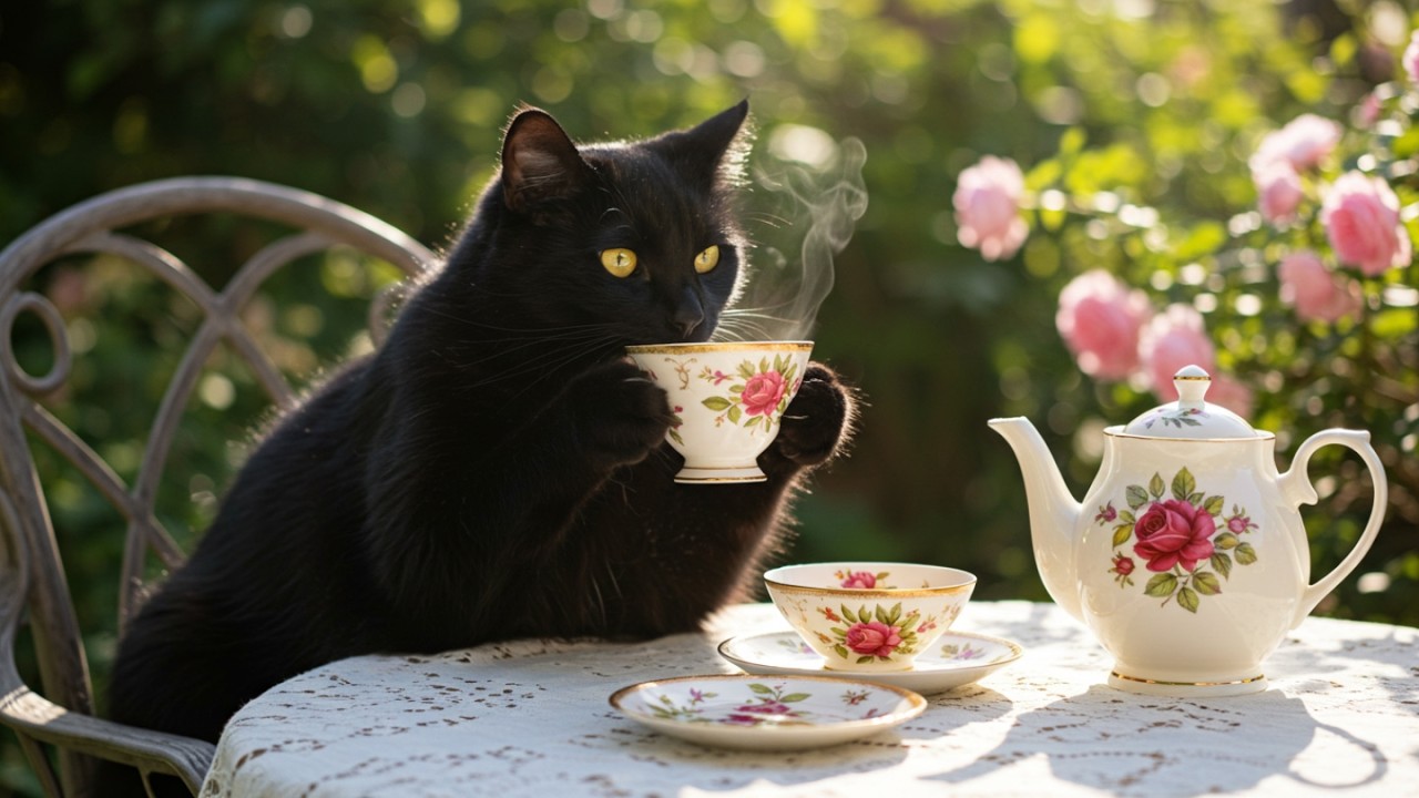 黒猫ジジのスコーン作り