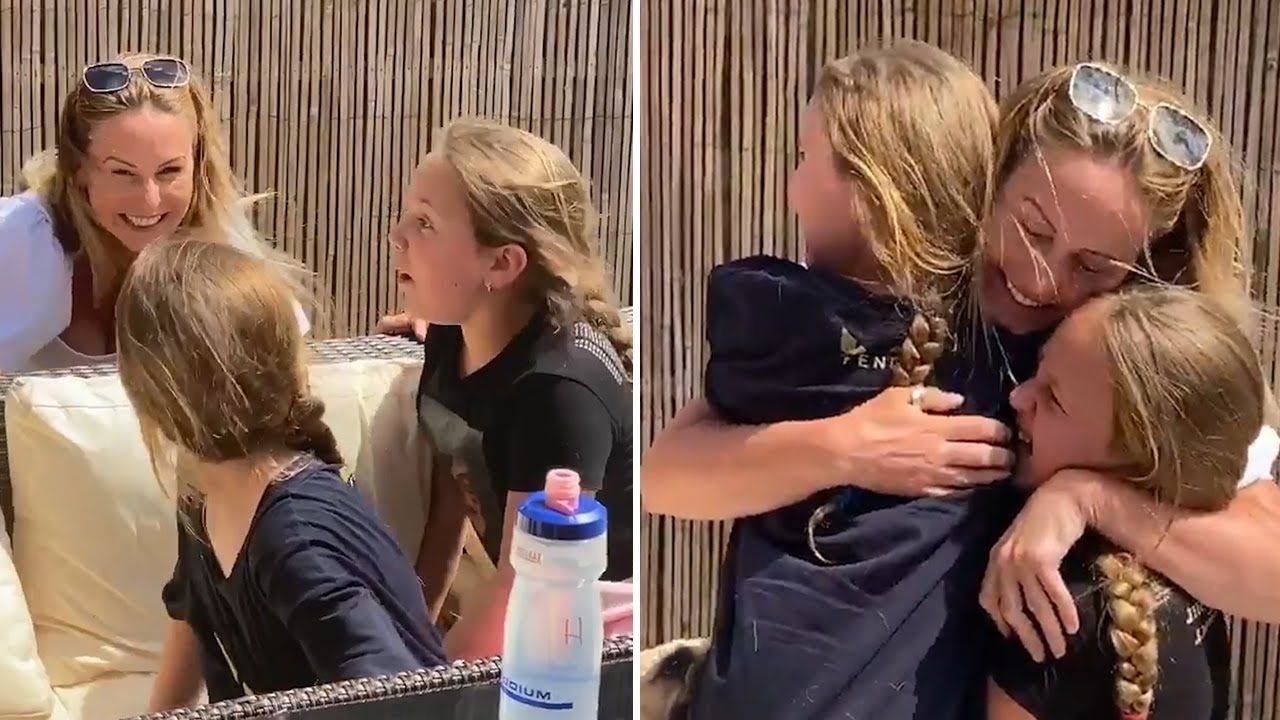 NHS mum reunited with daughters after more than two months apart | Coronavirus