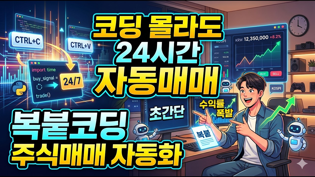 #0. 코딩 못해도 따라하는 복붙 주식 자동화 0강. 실습을 위한 설치와 세팅 (키움 REST API)