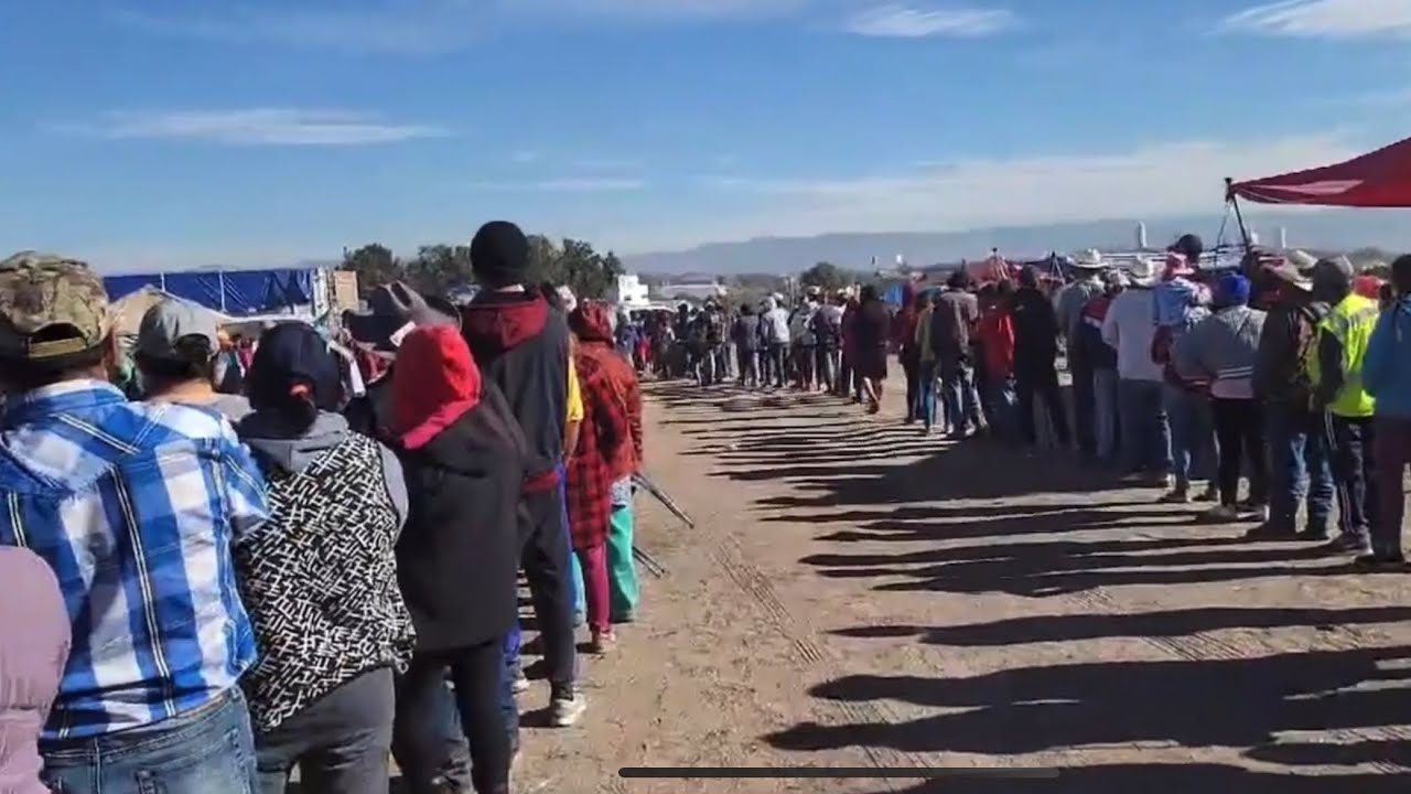 Peregrinación a San Juan de los lagos ya saliendo Leon Guanajuato