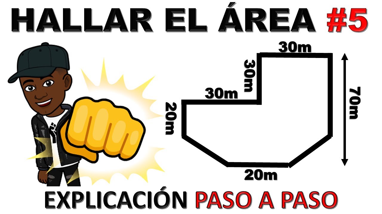 COMO HALLAR O CALCULAR EL AREA DE UN POLÍGONO IRREGULAR | ejemplo #5