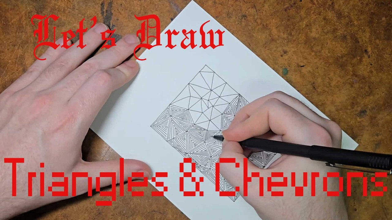 Lets DRAW! - Triangles & Chevrons - Abstract Doodle Pattern!