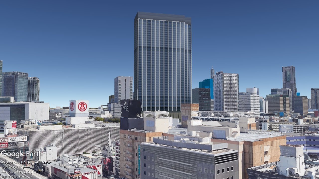 妄想MAP「（仮称）横浜駅みなみ東口地区第一種市街地再開発事業」完全妄想パース 版