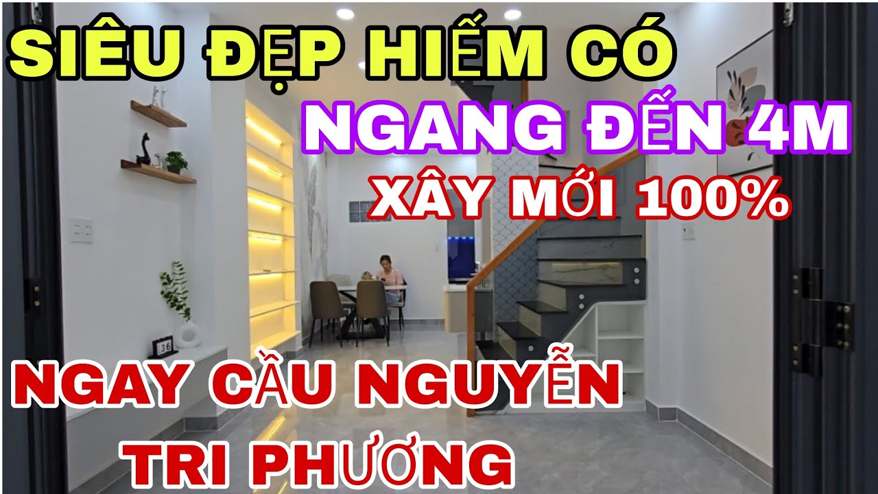 Nhà Quá Đẹp Xây Mới 100% , Siêu Đẹp Lun,  Gần Cầu Nguyễn Tri Phương,  Sổ Hồng Riêng Chính Chủ Giá Rẻ