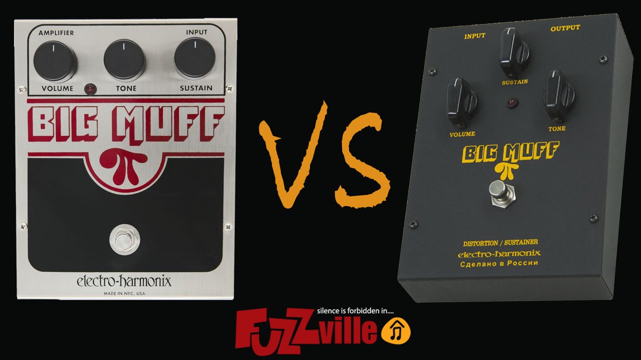EHX Big Muff USA vs Russian Black