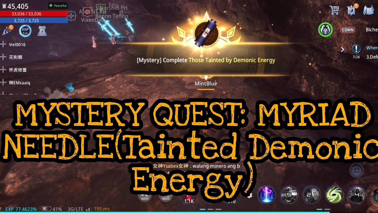 MIR4 - MYRIAD NEEDLE / THOSE TAINTED BY DEMONIC ENERGY / COMPLETE GUIDE