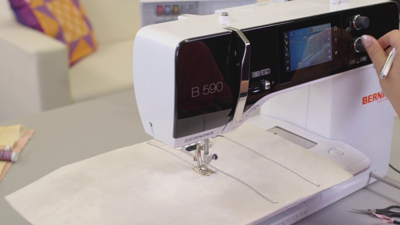 Stiche ändern und speichern - Bernina 540 570QE 590