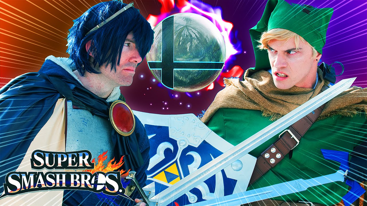 LINK vs MARTH (Legend of Zelda & Super Smash Bros)