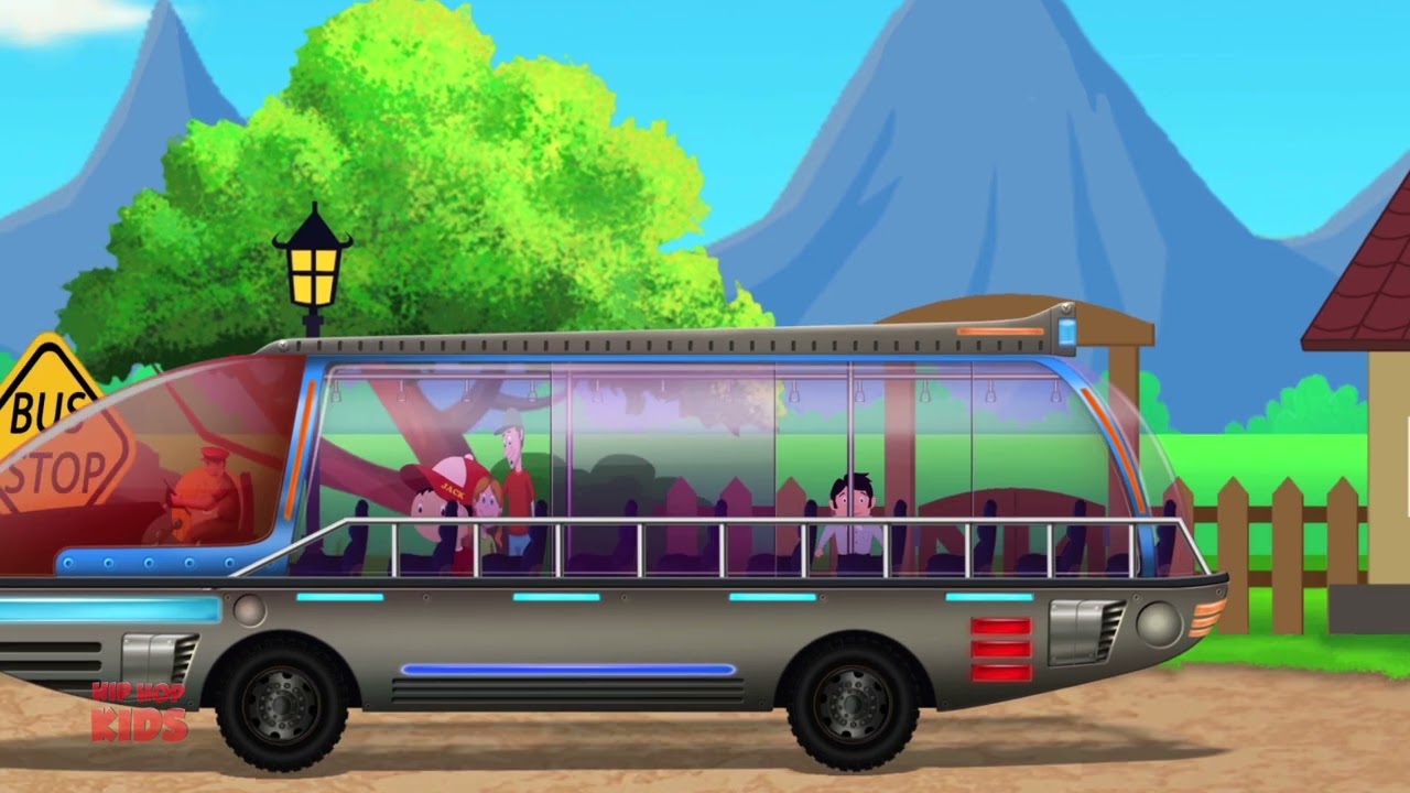 Amphibious Bus, Car & Truck Cartoon Video For Kids