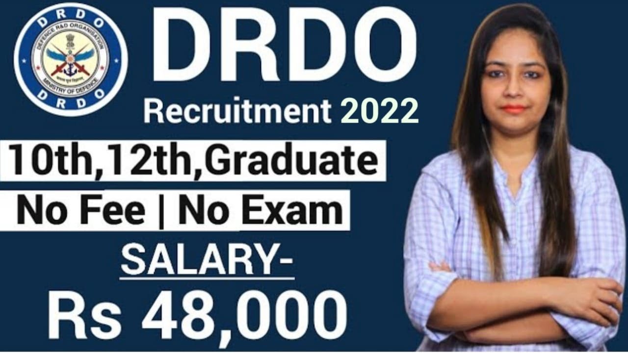 DRDO New Recruitment 2022|No Fee|DRDO Recruitment 2022|DRDO Vacancy 2021|Govt Jobs Sep
