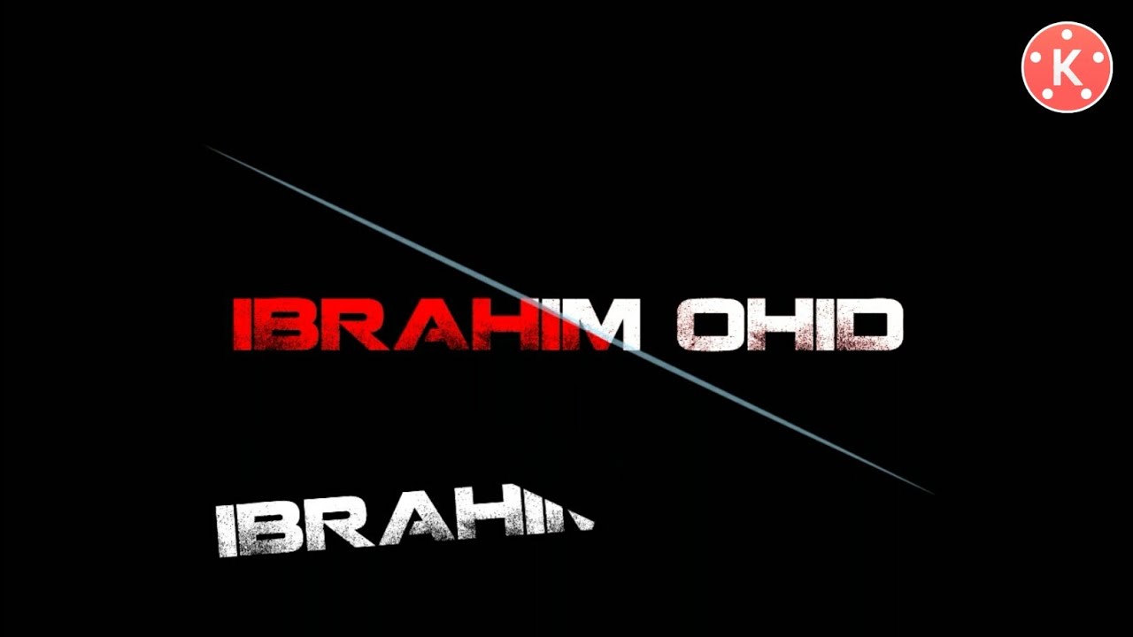 Create Slice Intro For  Your YouTube || Slice Text Effect in Kinemaster || IBRAHIM OHID