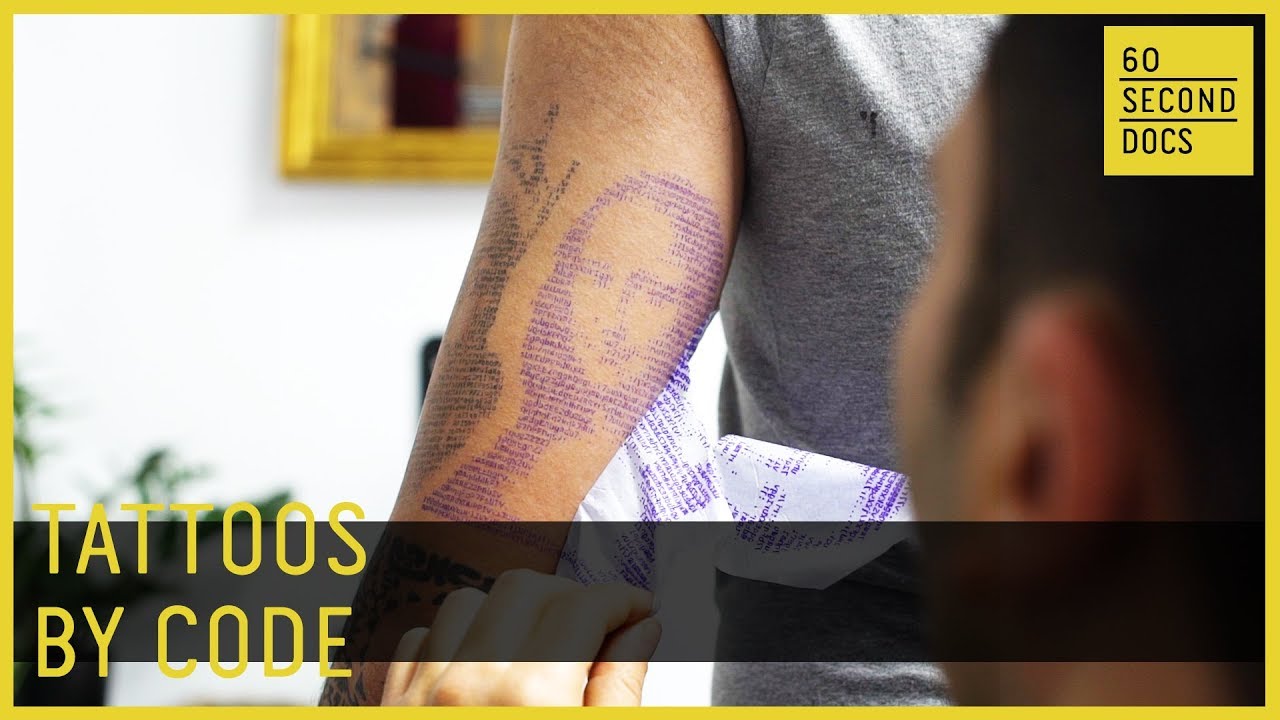 Ink Tattoos Shaped By Computer Code // 60 Second Docs