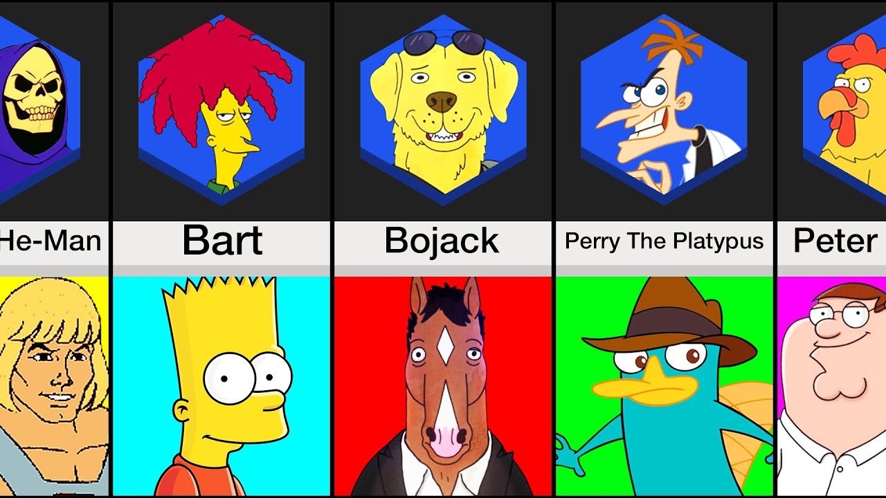 Comparison: Cartoon Characters And Their Arch Enemy