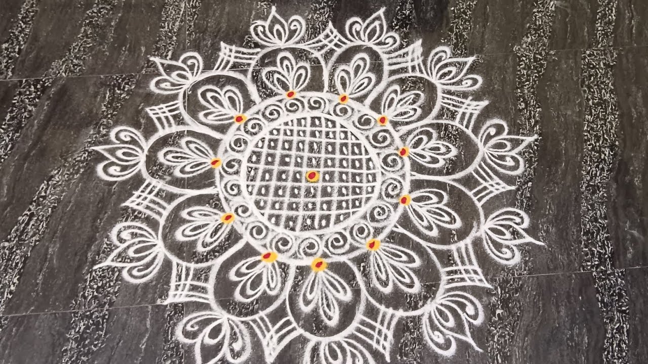 Simple Rangoli designs for beginners ✨🫶💗