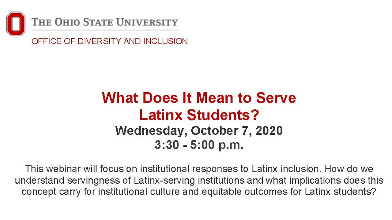 What does it mean to serve Latinx students?