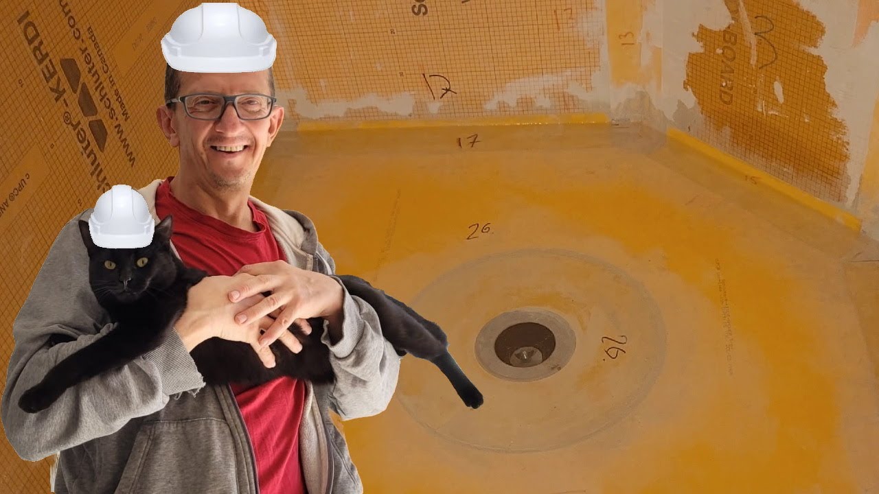 Water test of Schluter KERDI shower waterproofing / Випробування гідроізоляції душу водою