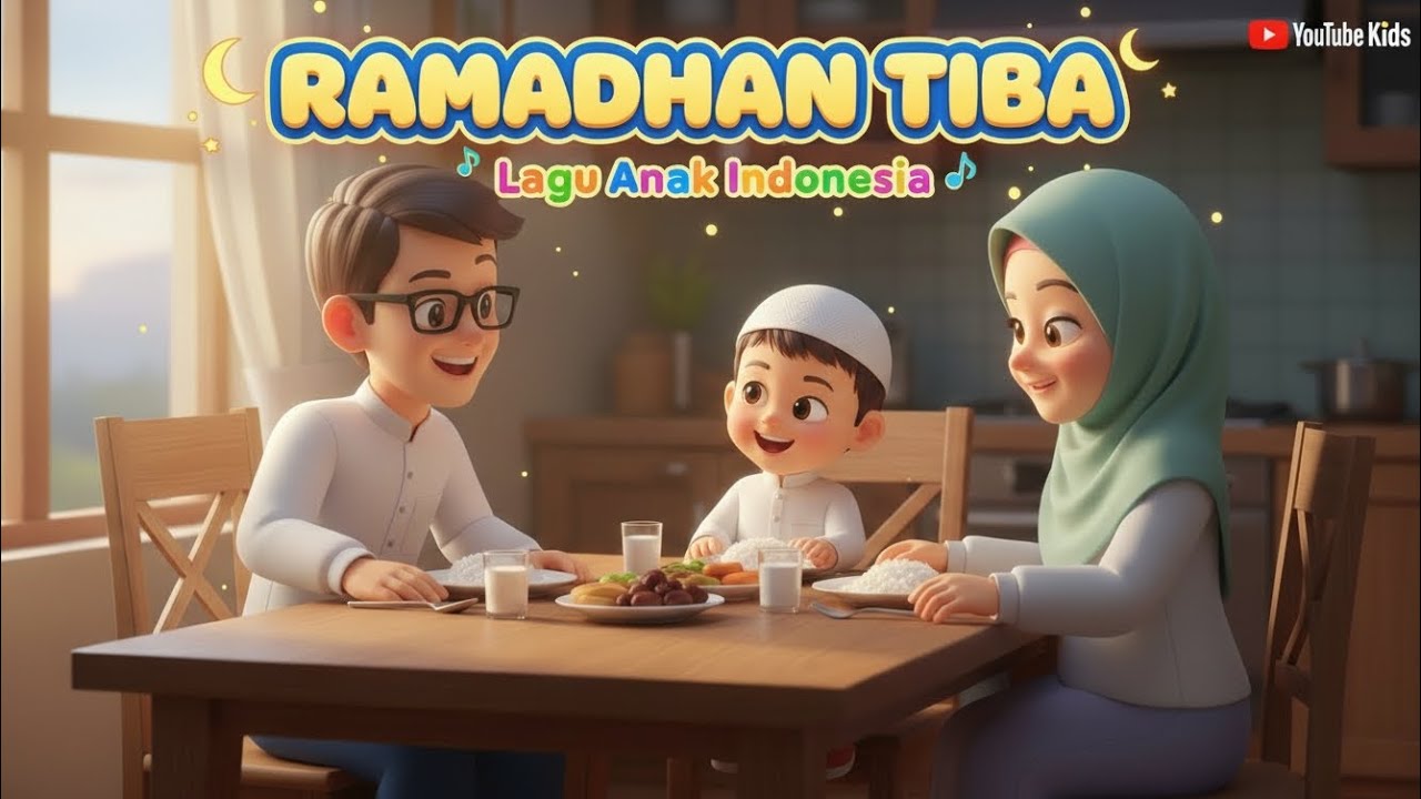Ramadhan Tiba 🎶 | Lagu Anak Islami Seru untuk YouTube Kids