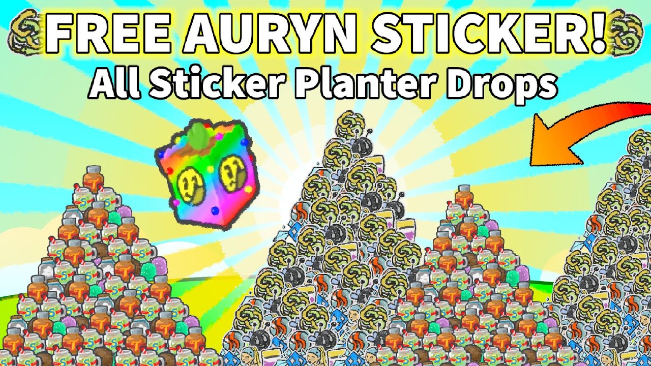 🌿 All Sticker Planter Drops in Bee Swarm Simulator 2024!