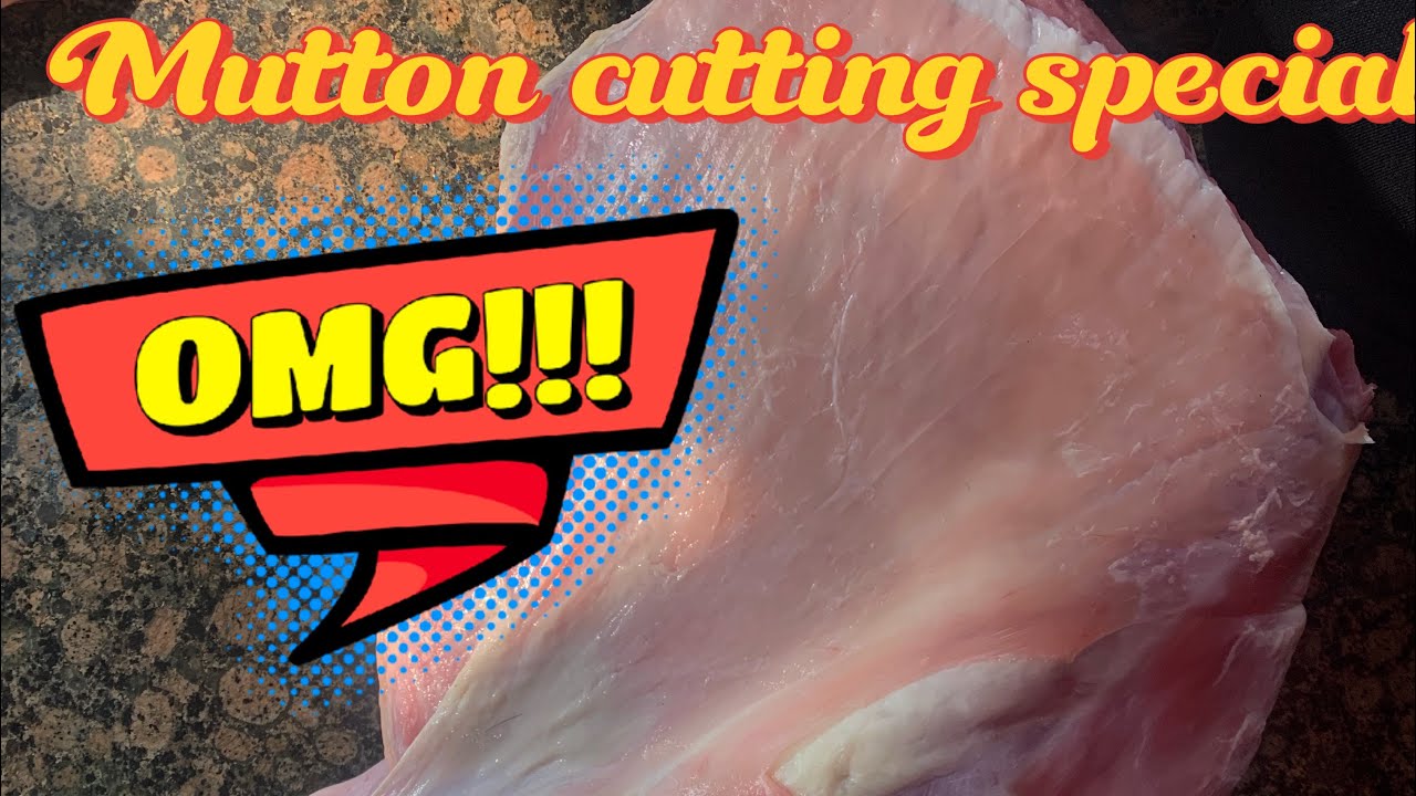 #special Half #goat #meat #cutting fastest #butcher