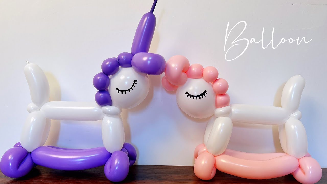 balloon horse art小马气球造型教学长条气球的各种玩法