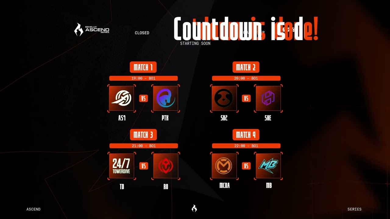 BAS - Closed Qualifier : MB vs SHE | MCNA vs RO | SNZ vs PTX | AS7 vs TD !holy