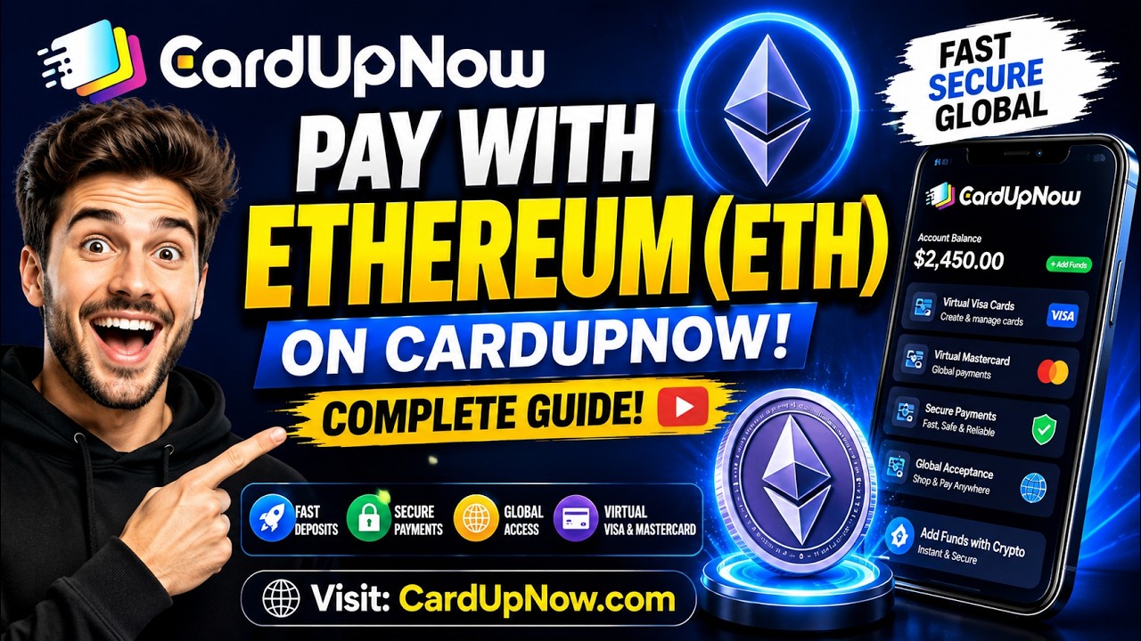 How to Pay with Ethereum (ETH) on CardUpNow | Complete Step-by-Step Guide