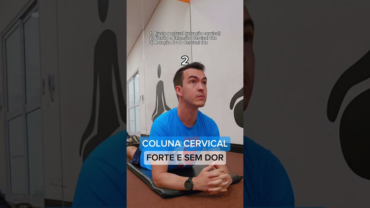 3 EXERC&Iacute;CIOS PARA FORTALECER E ALIVIAR A DOR CERVICAL #fisioterapia #braga #exerc&iacute;cio  #dorcervical
