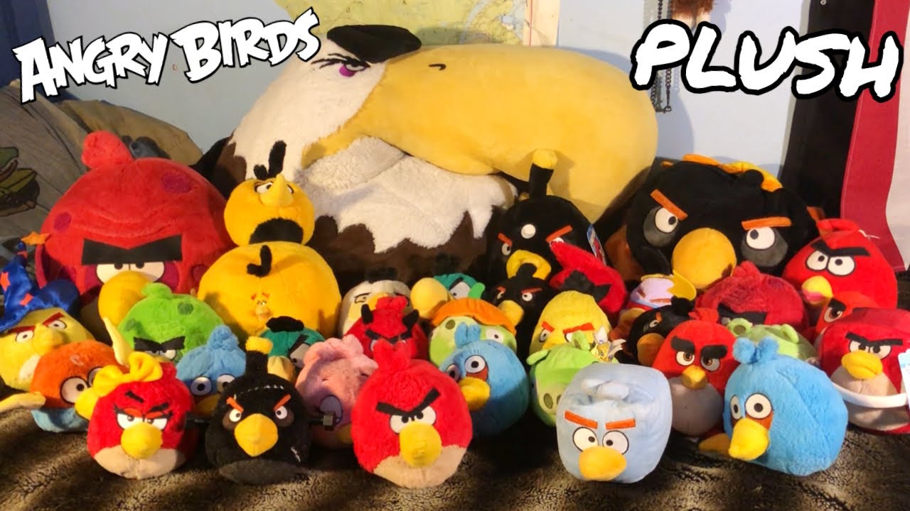 Моя коллекция плюшевых игрушек Angry Birds *огромна*