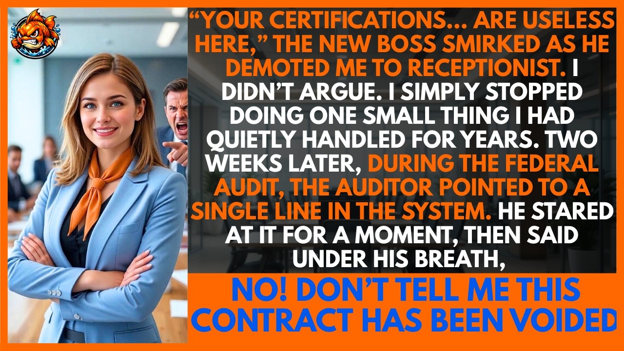 Demoted to Receptionist. I Let Their $345M Contract Expire