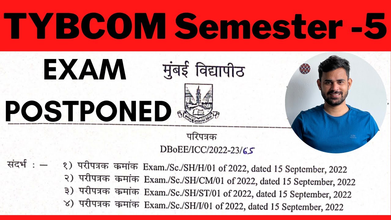 TYBCOM Sem 5 Exam timetable 2022