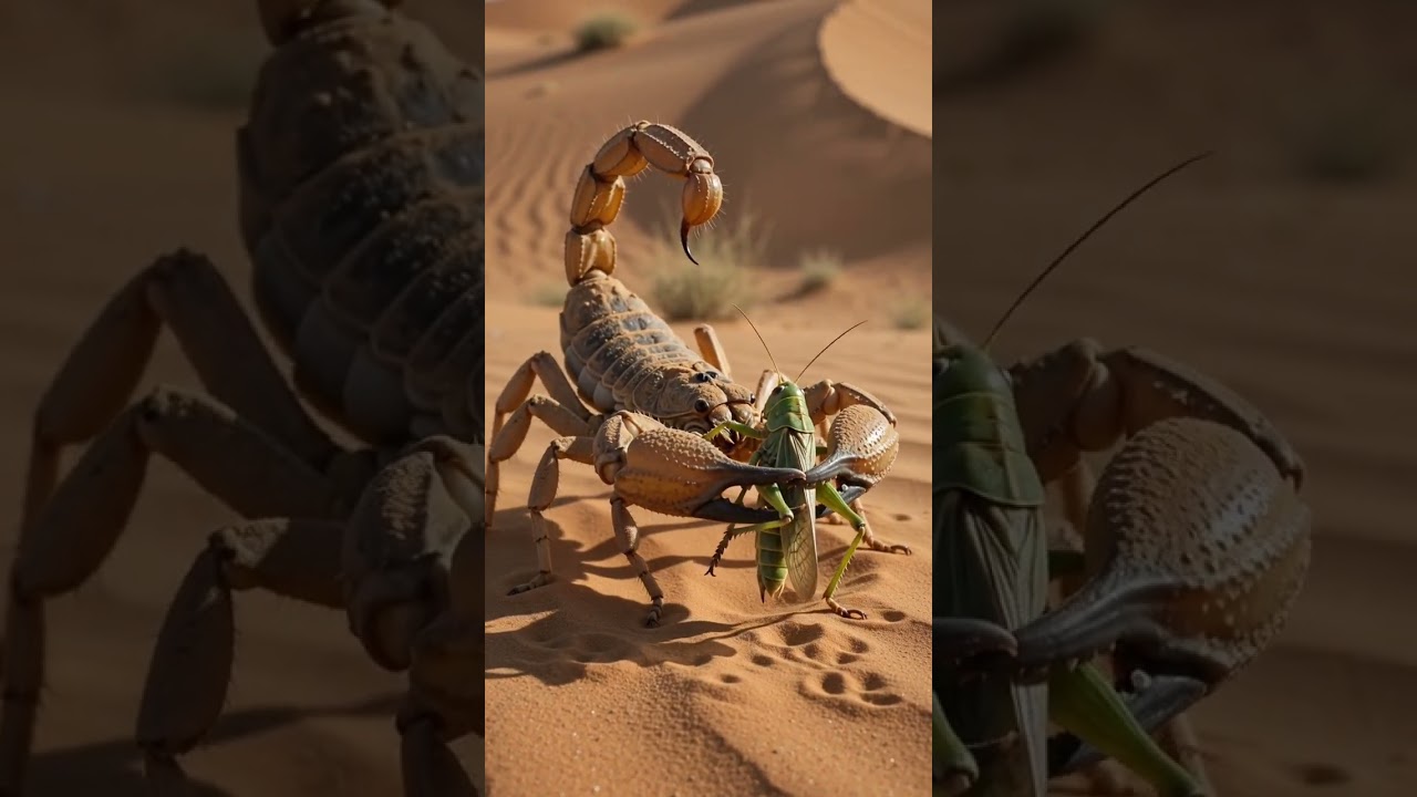 The Scorpion's Deadly Ambush!One Strike Ends It All#wildanimals