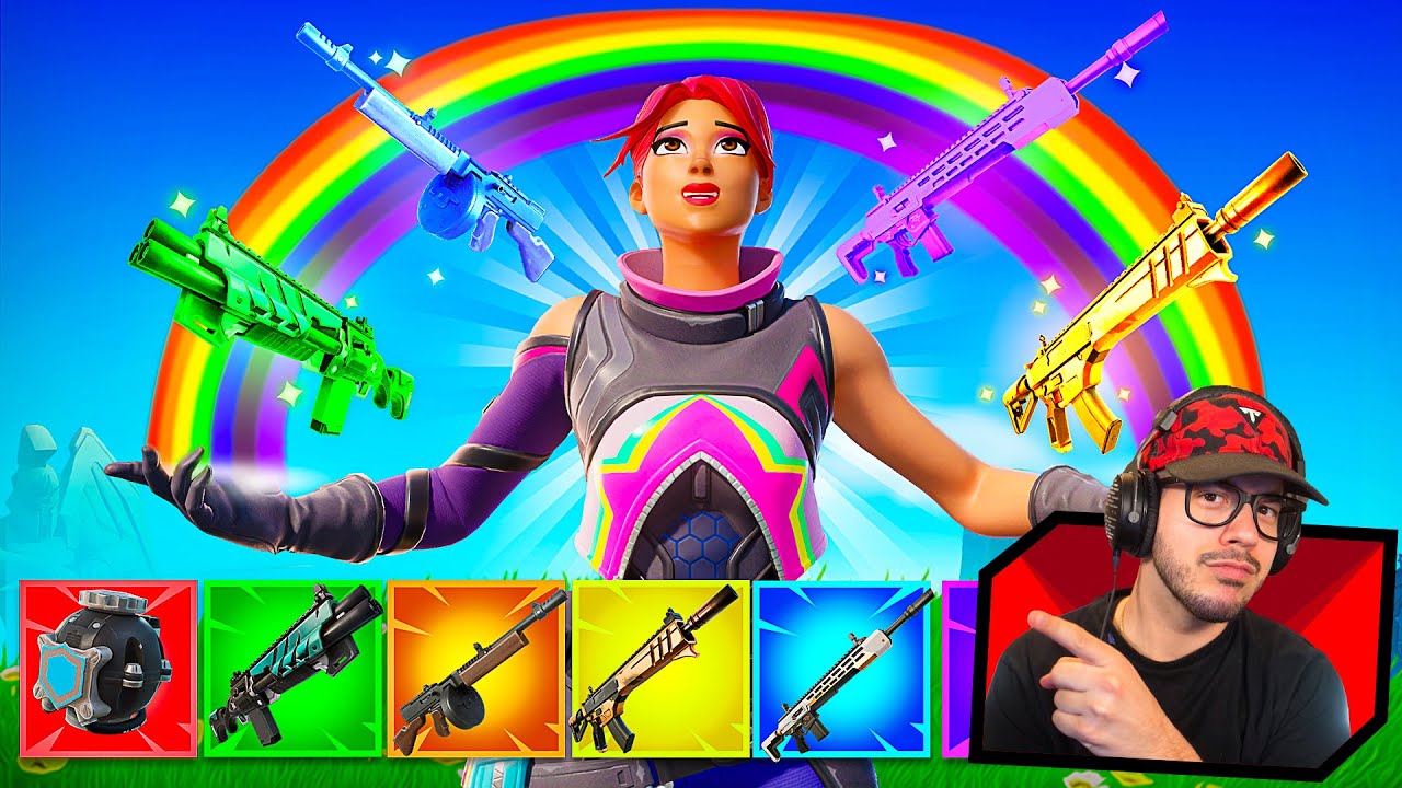 The *ULTIMATE* Rainbow Challenge! (Fortnite)
