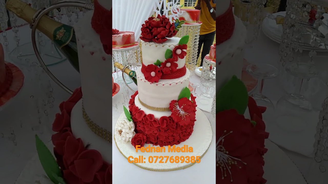 Wedding cake🔥 Yummy🔥 FEDNAN Media 0727689385