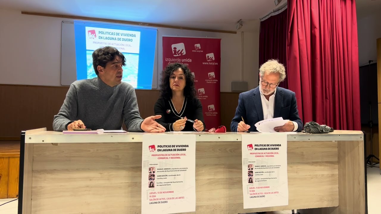 Charla-debate: Políticas de vivienda en Laguna de Duero