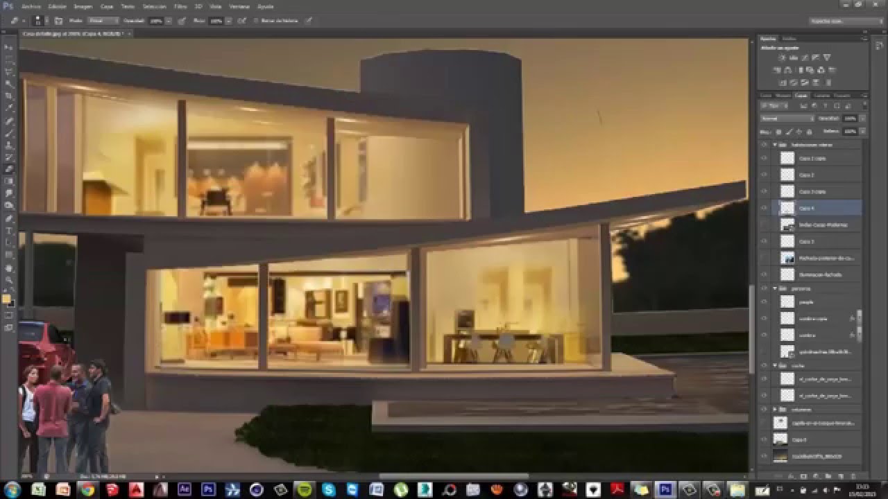 Making of - Photoshop - Architectural rendering