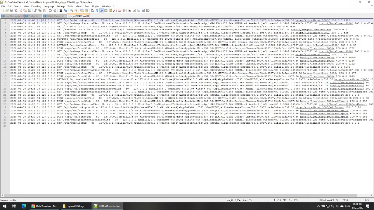 How to import log files with a common format for the timestamp