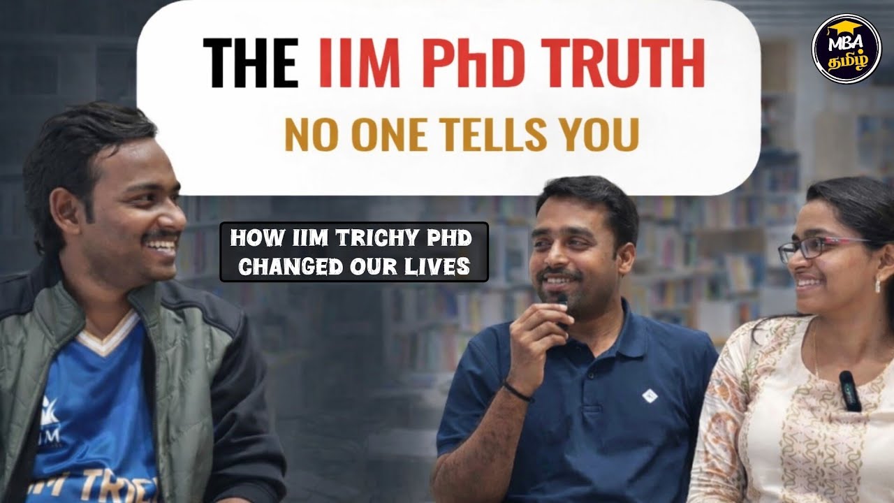 Thinking of a PhD at IIM? IIM Trichy Scholars Reveal the Truth 