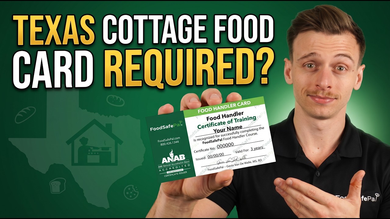 Texas Cottage Food Law | Food Handler Card Required?