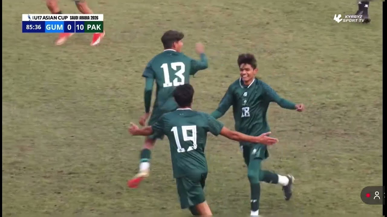 Pakistan vs Guam (11-0) | HIGHLIGHTS| AFC U17 QUALIFIERS 2026 #pak #football #afcu17 #match #day 