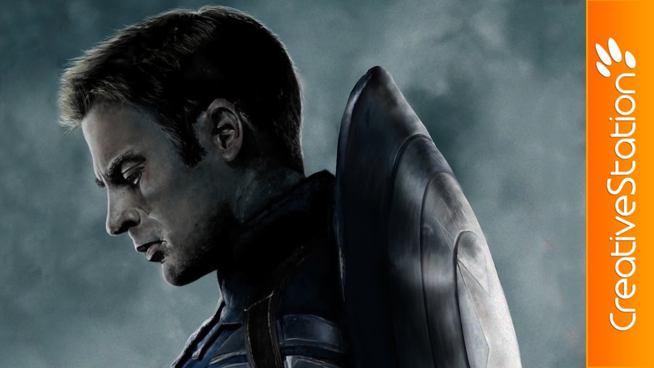 Captain America - The Winter Solidert - Speed Painting (#Photoshop) | CreativeStation