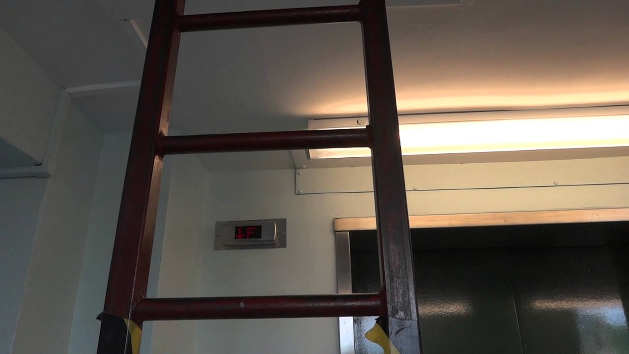 Platt-Schindler traction elevators at the Victoria Infirmary, Glasgow