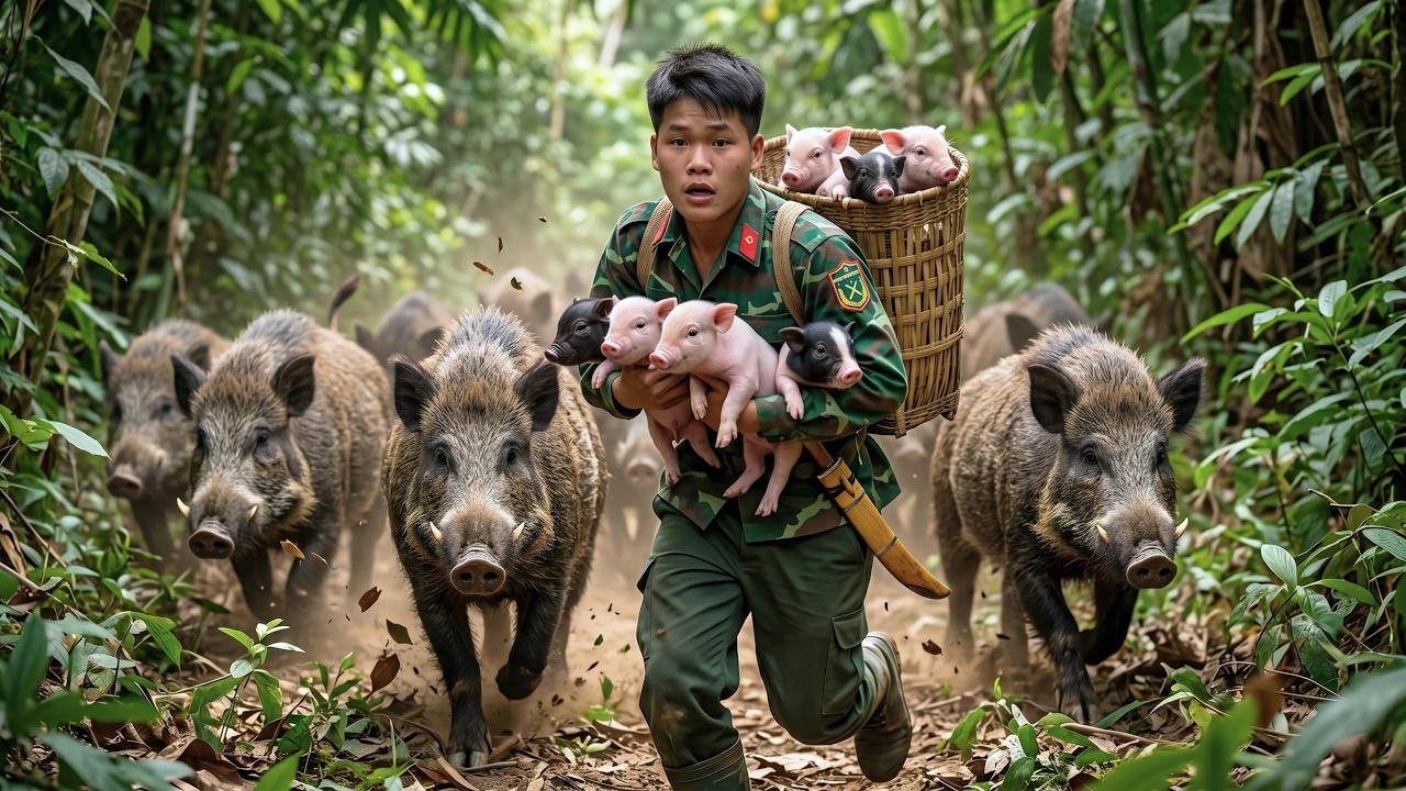 200 Days of Survival in the Wild | Tracking Wildlife Footprints, Setting Traps & Hunting Wild Boars