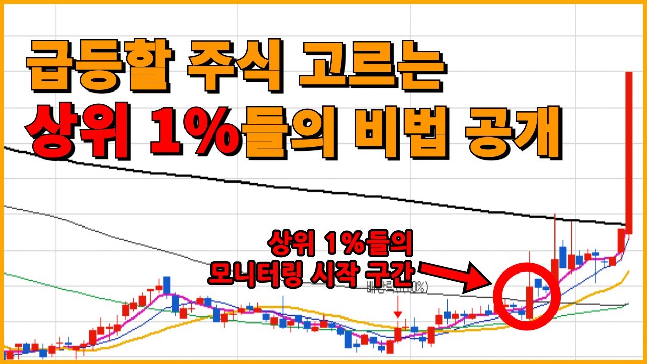 이 내용을 이해하면 상위 1% 주식투자자입니다(급등주 미리 찾는 방법)