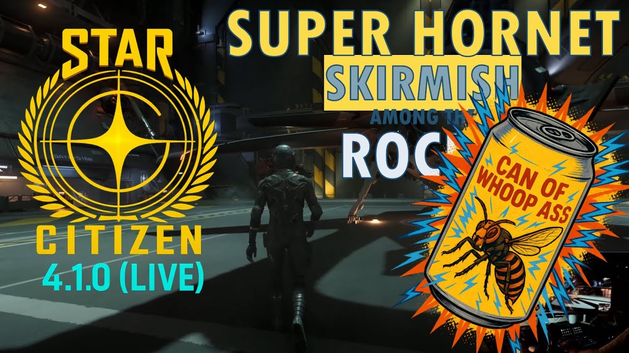 Star Citizen 4.1.0 [Live] - Super Hornet Skirmish Among the Rocks