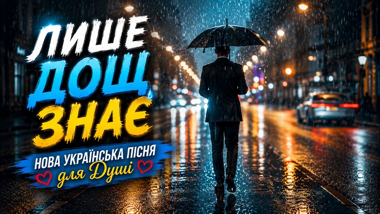 Лише Дощ Знає ❤️ — Українська Музика для Душі | Ретро Синті-поп