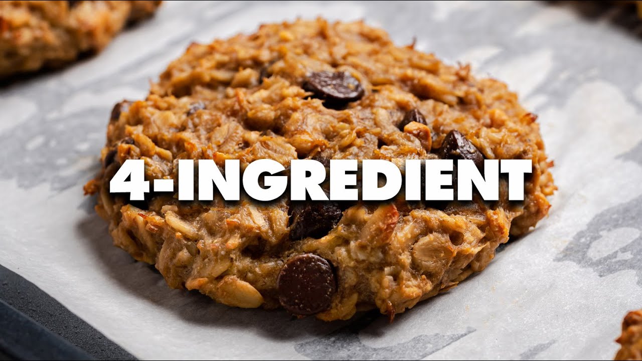 4 Ingredient Breakfast Cookies - Vegan Gluten-Free Cookies Recipe!