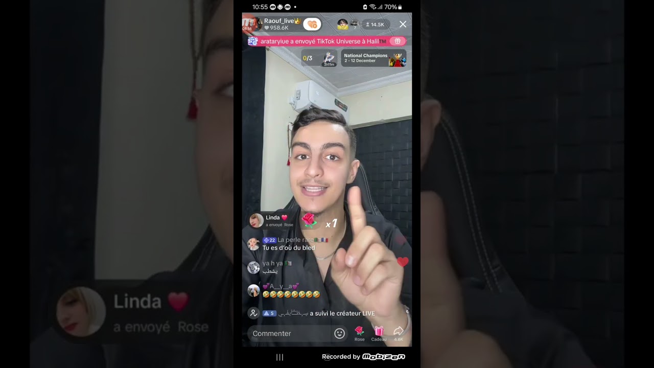 رؤوف و نور و نوران في لايف تشبع الضحك