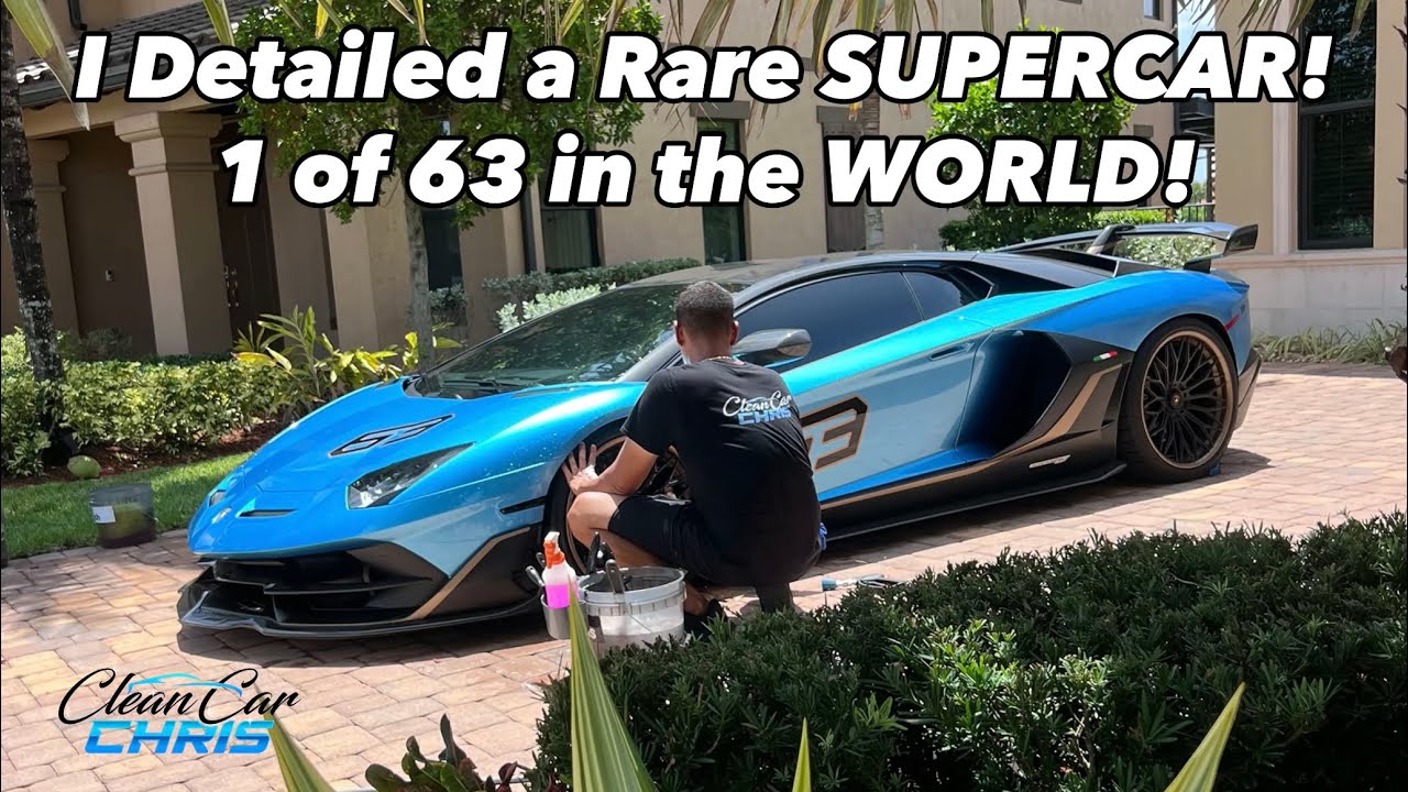 Detailing a SUPER RARE SUPERCAR - 1 of 63 Lamborghini Aventador SVJ 63